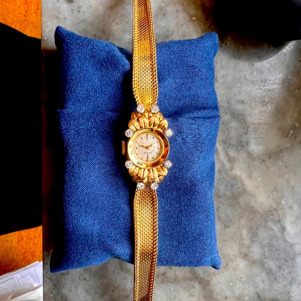 Rolex precision Ladies Gold Bracelet Watch,